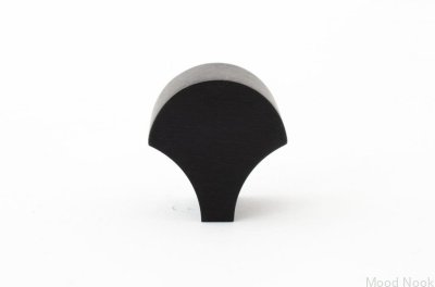 Möbelknopp Feather 28 Aluminium Svart