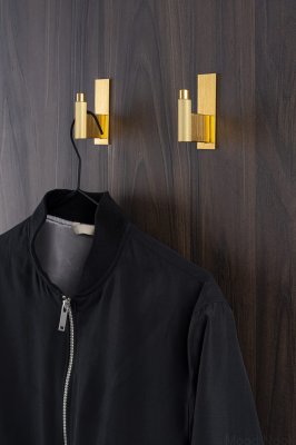 Настенная вешалка с подушкой Arpa Plate Aluminium Rustic Gold Eco