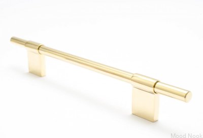 Мебельная ручка Line 128 Gold, латунь, полированная, неокрашенная