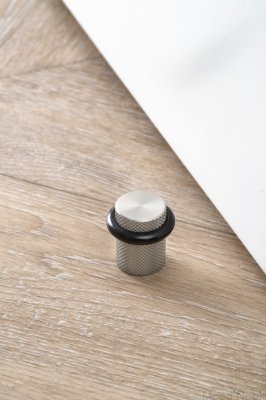 Tope de suelo para puertas Graf Aluminio Plata Cepillado