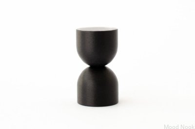 Kokeshi 1832 Aluminium Svart möbelknopp