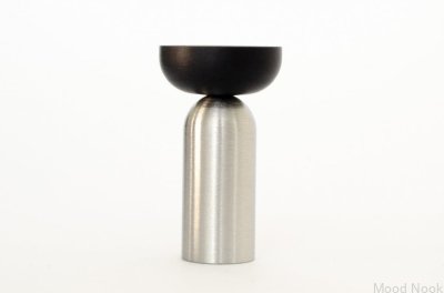 Wieszak ścienny Kokeshi Mix 3052 Stalowy Szczotkowany z Czarnym Aluminium