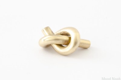 Ручка мебельная Knot 35 латунь, матовая неокрашенная