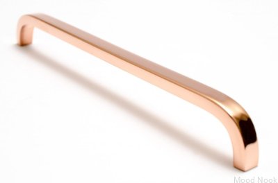 Smalt möbelhandtag Slim 224 Polerad Koppar Omålad