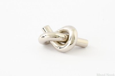 Knot 35 möbelknopp, polerad nickel