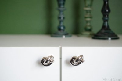 Knot 35 möbelknopp, polerad nickel