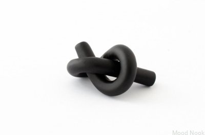 Knot 35 möbelknopp i metall, svartlackerad