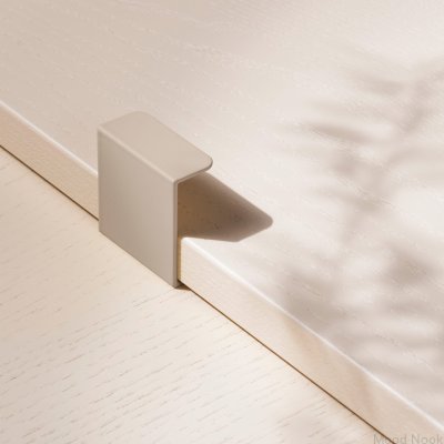 Hide 40 edge möbelhandtag, metall, Greige