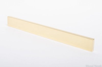 Ручка мебельная Clean Cut 128 Gold Brass Polished Неокрашенная