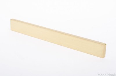 Clean Cut möbelhandtag 128 Guld Mässing Borstad Omålad