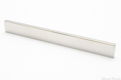 Möbelhandtag Clean Cut 128 Silver, Stål, Polerat