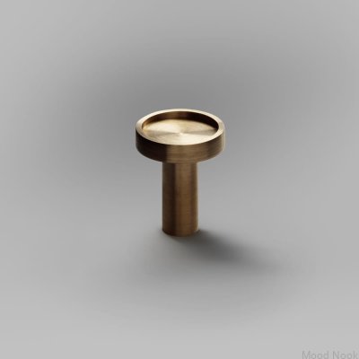 Bouton de meuble Ina S Laiton Brossé Non Peint