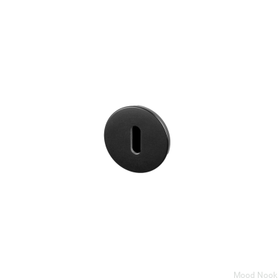 Rak traditionell skylt 35 mm stål svart