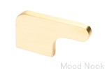 Uchwyt meblowy Soft Cut mosiężny szczotkowany