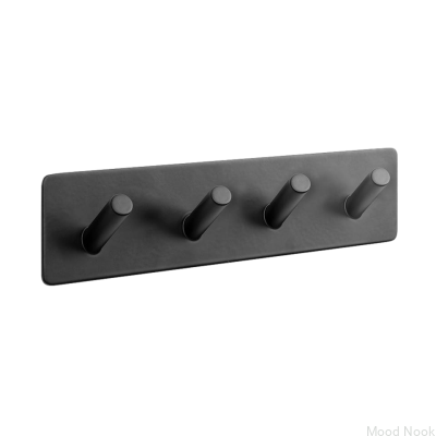 Wieszak ścienny Base 200-4 Metalowy czarny