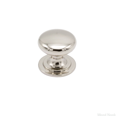 Furniture knob Mynta Silver polished nickel