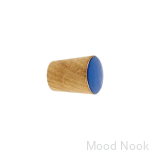 Galki do mebli SIMPLE CONE emaliowane 2 cm -   olej bezbarwny - cieply niebieski.jpg