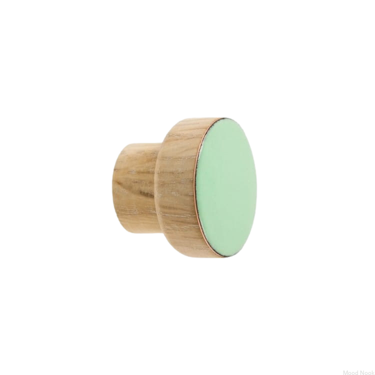 Galki do mebli SIMPLE emaliowane 3 cm - olej wybielający - mietowy.jpg