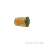 Galki do mebli SIMPLE CONE emaliowane 2 cm -   olej bezbarwny - ciemny zielony.jpg