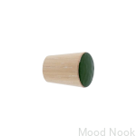 Galki do mebli SIMPLE CONE emaliowane 2 cm -   olej wybielajacy - ciemny zielony.jpg
