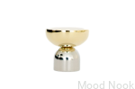 KN52R/M--Gałka-meblowa-Kokeshi-Mix-3032-Stalowa-Polerowana-z-Polerowanym-Mosiądzem-BB-Sweden-Skandynawskie-Uchwyty_1