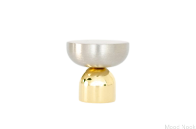 Мебельная ручка Kokeshi Mix 3032 Полированная латунь Неокрашенная с матовой сталью