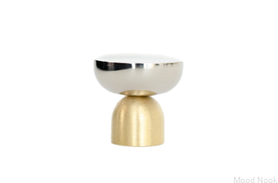 Мебельная ручка Kokeshi Mix 3032 Матовая латунь Неокрашенная полированная сталь