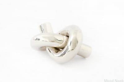 Möbelknopp Knot 50 Polerad Nickel