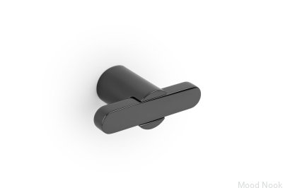 T-Bar Fusion Möbelknopp Svart Titanpolerad