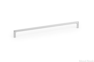 Avlångt möbelhandtag Pura 256 Borstad Nickel