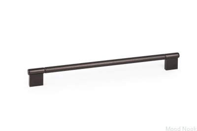 Point 320 avlångt möbelhandtag Aluminium Svart Titan 