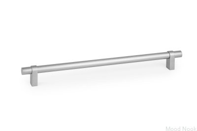 Nobb 320 avlångt möbelhandtag i borstad aluminium