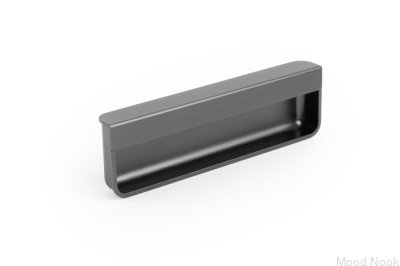 Moule 128 infällt möbelhandtag, metall, svart
