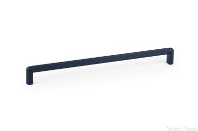 Avlångt möbelhandtag Riss Mini 320 Aluminium Blå