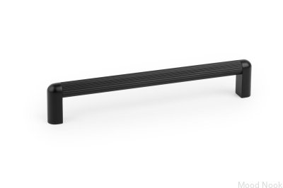 Avlångt möbelhandtag Riss Mini 192 Aluminium Matt Svart