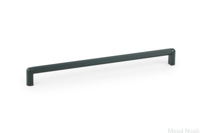 Avlångt möbelhandtag Riss Mini 320 Aluminium Grön