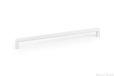 Avlångt möbelhandtag Riss Mini 320 Aluminium Matt Vit