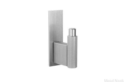 Настенная вешалка с шайбой Arpa Plate Aluminium Silver Brushed