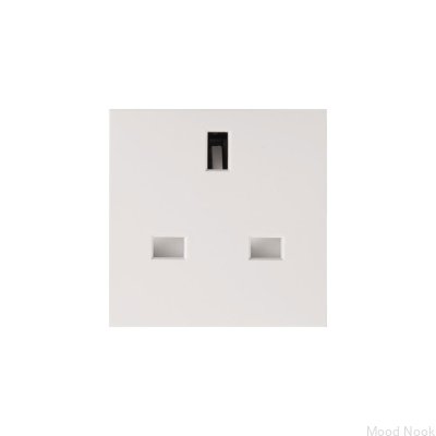 13 Amp UK Modul Englisch Euro Plate Plug Weiß