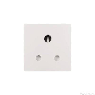 5 Amp UK Modul Englisch Euro Plate Plug Weiß