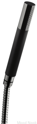 Rociador de ducha con flexo DSO14090 Latón Negro Cromo