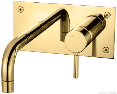 Grifo para lavabo BOX006, Latón Dorado Miel