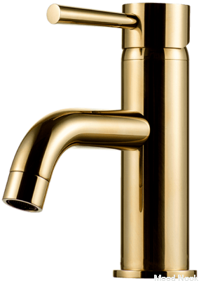 Grifo para lavabo EVO071, latón pulido, sin pintar