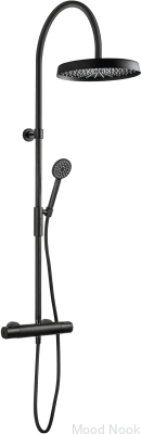 Conjunto de ducha ARM7300-150 Latón Negro Mate