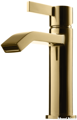 Grifo para lavabo ARM071, Latón Dorado Miel
