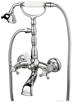 Grifo para bañera con rociador FBLV023-150 Classic Latón Cromo