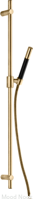 Barra de ducha Dso con soporte de pared ajustable ZSAL300, Latón, Oro Miel
