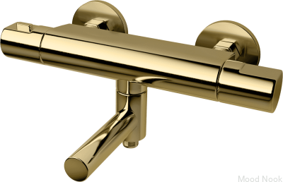 Grifo termostático de pared para bañera ARM022-150 Latón Miel oro