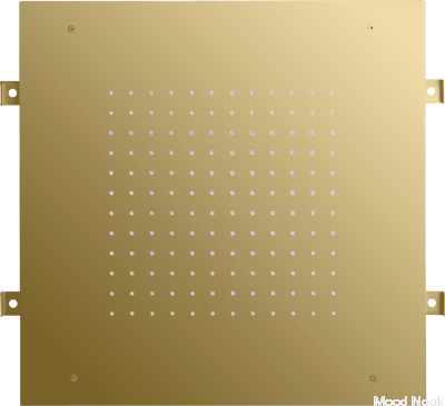 Duschmunstycke, rektangulär regndusch 500 ZSOF095, Mässing, Honungsguld