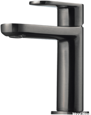 CA071 grifo para lavabo, latón, negro, cromo cepillado